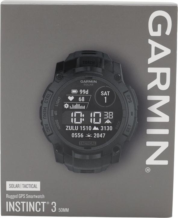 Produktbild Garmin Instinct 3 Solar Tactical Edition (50 mm, nur WLAN)