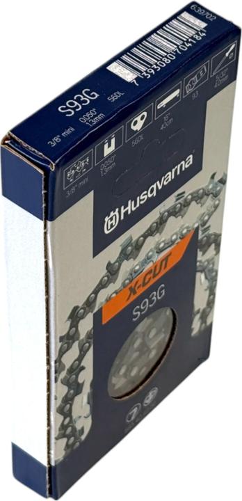 Actual product image Husqvarna 585404245 Saw chain X-CUT S93 3/8", 1.3 mm mini, 45 guides (Chainsaw, Saw chain)