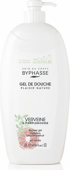 Actual product image Byphasse Duschgel Verbena Grapefruit 2 L (2000 ml)