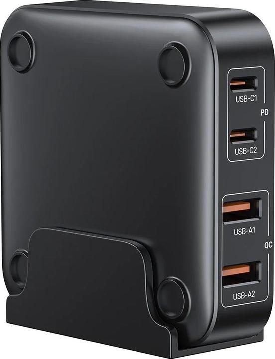 Produktbild Unitek GaN-Netzladegerät - P1229ABK01-EU | 100W 2x USB-C 2x USB-A (100 W)