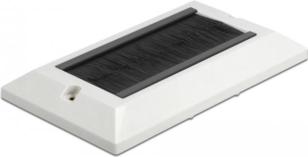 Produktbild Delock Cable Management Cover 146 x 86 mm with black Brush Strips