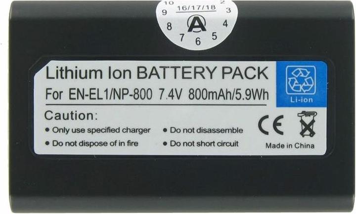 Actual product image AccuCell Akku Nikon EN-EL1, CoolPix 775, 8700, E880 (Camera battery)