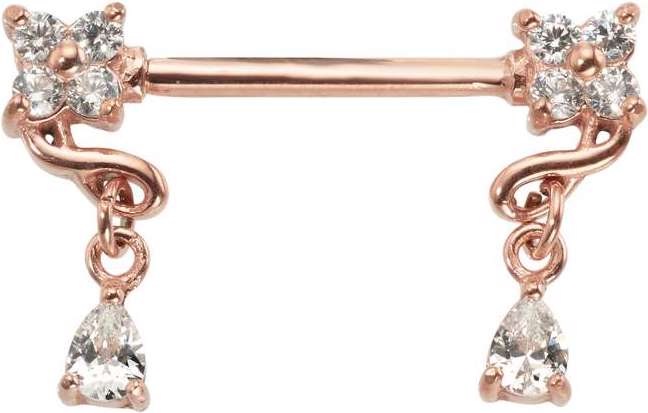 Produktbild Bijouteria Brustpiercing (Chirurgenstahl 316L, PVD Beschichtung (goldfarbig))