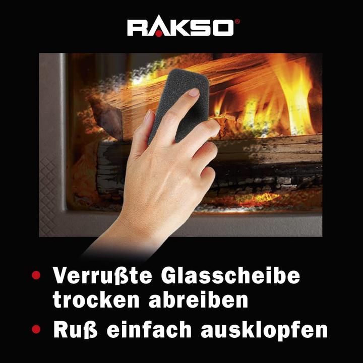 Produktbild Rakso Kaminscheibenreiniger 8x2 Stk