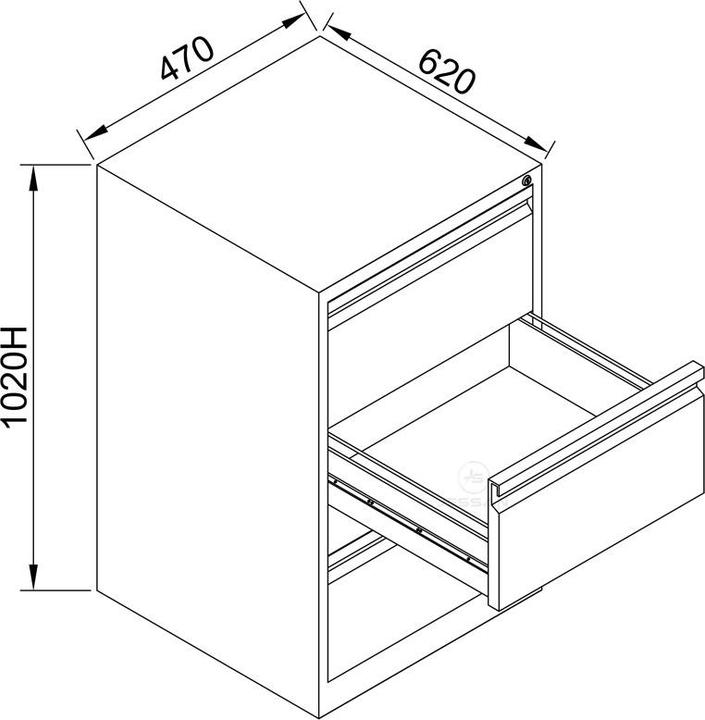 Image du produit Hanah Home Filing Cabinet