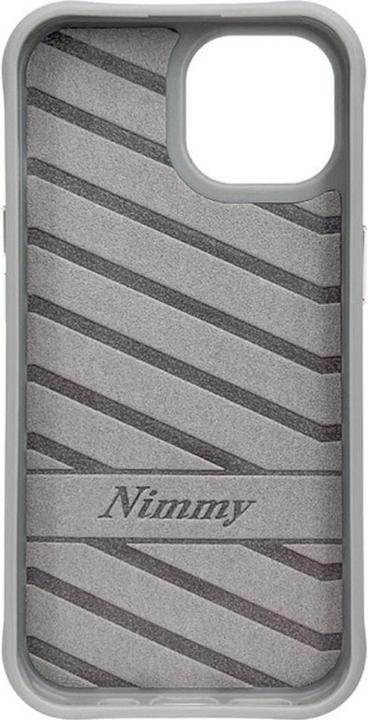 Actual product image Mocco Nimmy case iPhone 15 6.1" gray Glasses Cool Cat (Apple iPhone 15)