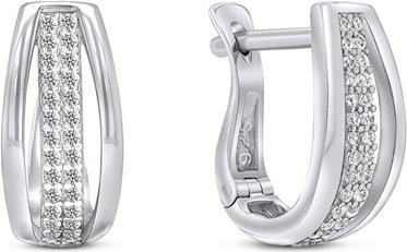 Image du produit Brilio Silver - Charmants boucles d'oreilles en argent avec zircons EA256W