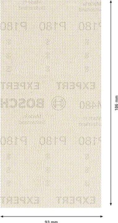 Image du produit Bosch Professional Zubehör EXPERT M480 Filet de ponçage pour ponceuses vibrantes, 93 x 186 mm, G 180, 10 pcs. (180)