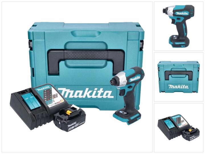 Produktbild Makita DTD 157 RM1J Akku Schlagschrauber 18 V 140 Nm 1/4" Brushless + 1x Akku 4,0 Ah + Ladegerät +