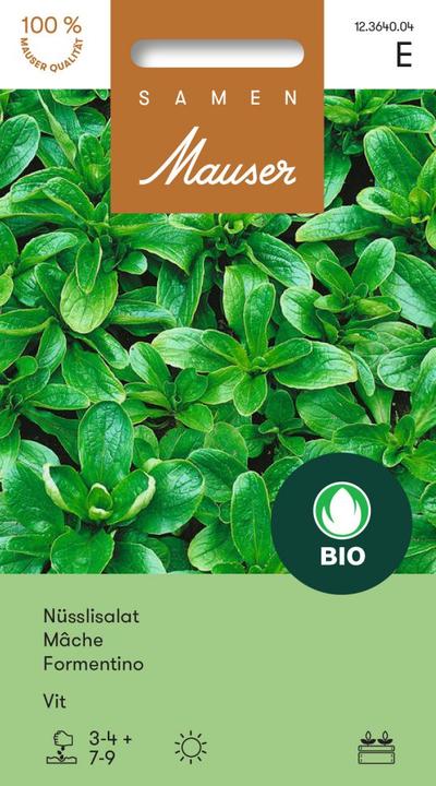 Produktbild Samen Mauser Knospe Bio Nüsslisalat Vit (Gemüsesamen)