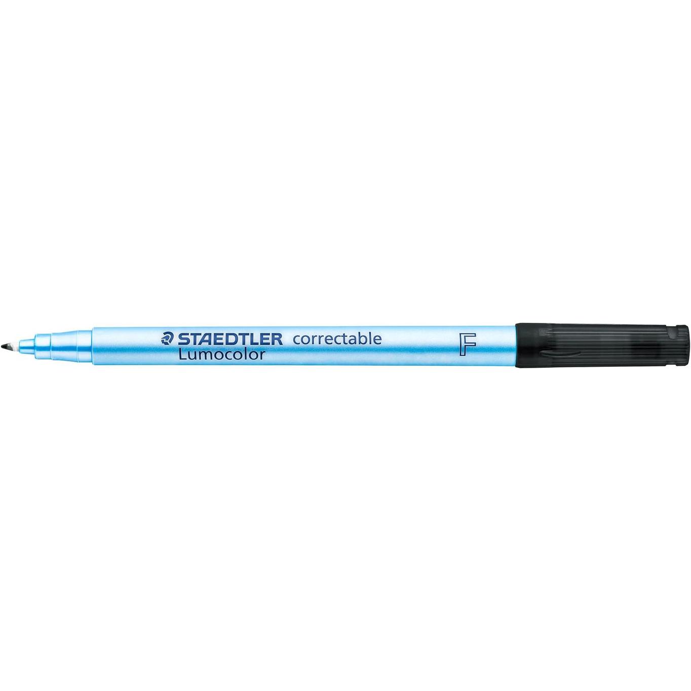 Staedtler, Marker, Folienstift Lumocolor correct F (Juoda, 0.60 mm, 10 x)