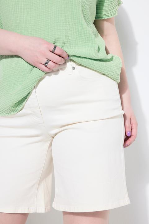 Actual product image Studio Untold Denim Elastic Waist Bermuda Shorts (48)