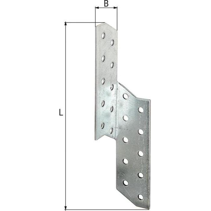 GAH, Baubeschläge + Holzverbinder, Sparrenpfettenanker ETA-08/0170 links / rechts x32x2mm (Sparrenpfettenanker, 100 Stk....
