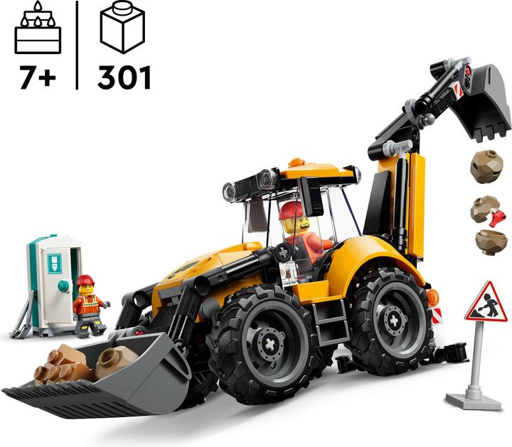 Actual product image LEGO 60480 Gelber Baggerlader