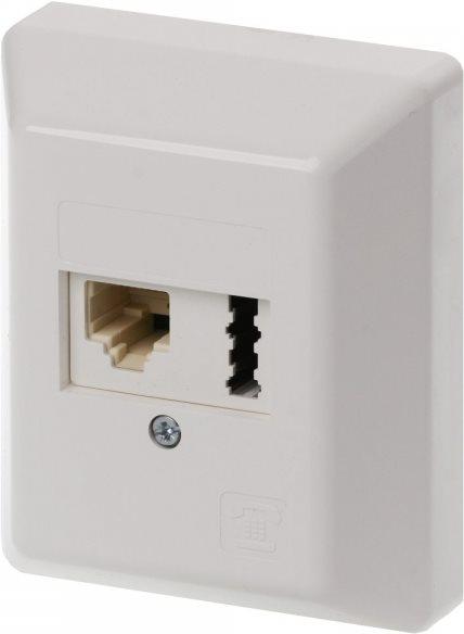 Actual product image Ze-Kom ZE COMMUNICATION TECHNOLOGY Combination socket IAE/UAE 8(6)-TAE 6 F+N