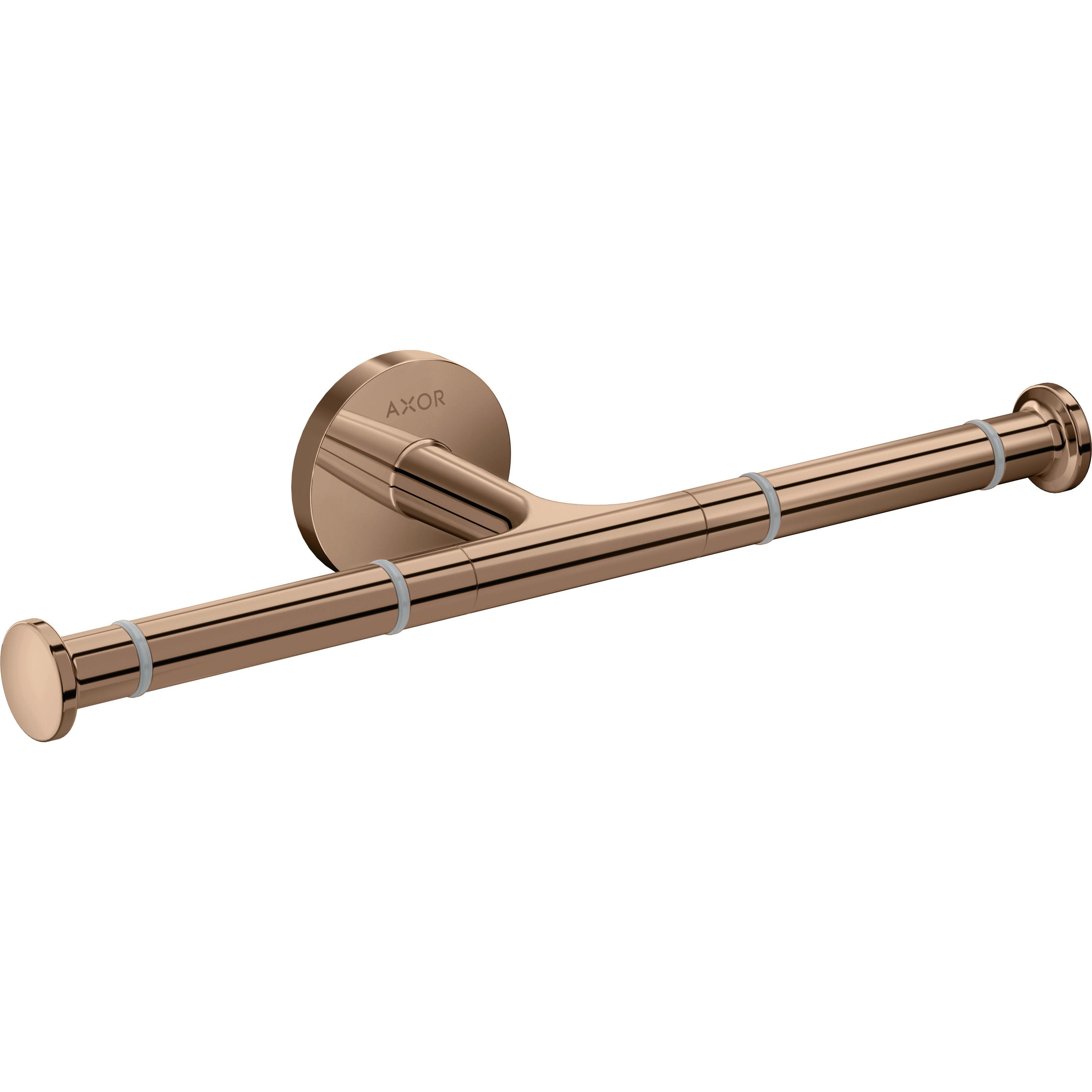 hansgrohe, Toilettenpapierhalter, WC-Papierhalter Axor Universal Circular doppelt polished red gold