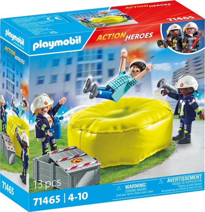 Immagine prodotto Playmobil Vigili del fuoco con cuscini d'aria (71465, Playmobil Sport e azione)