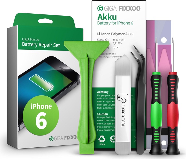 Giga Fixxoo Reparaturset Akku iPhone 6 (Akku, iPhone 6)