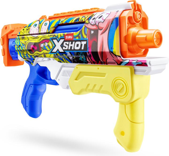 Actual product image Zuru XSHOT Water Spongebob Hyperload Water Blaster (Tank Integrated)