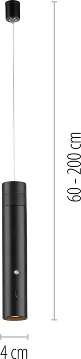 Produktbild Just Light LED Akku-Pendelleuchte USB (210 lm)
