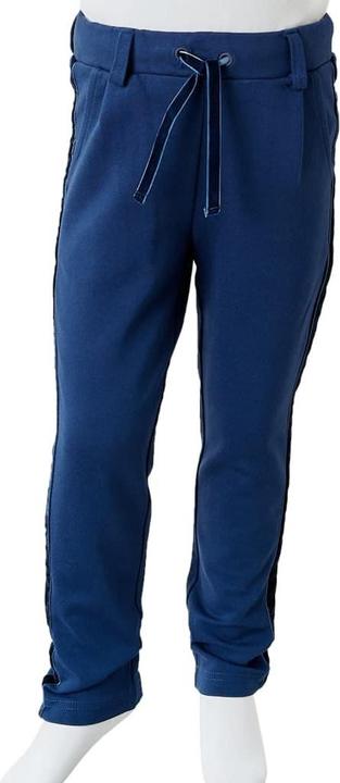 Actual product image vidaXL Children's trousers with black trims navy blue (104)