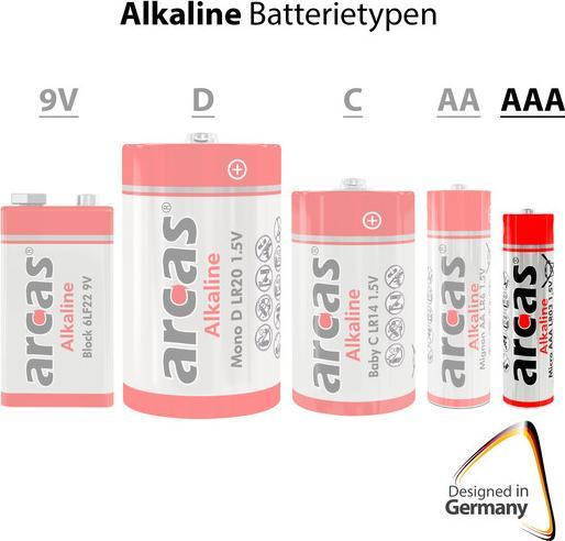 Image du produit Arcas Alkaline 32AAA +4 gratis (4 pcs, AAA, 1120 mAh)