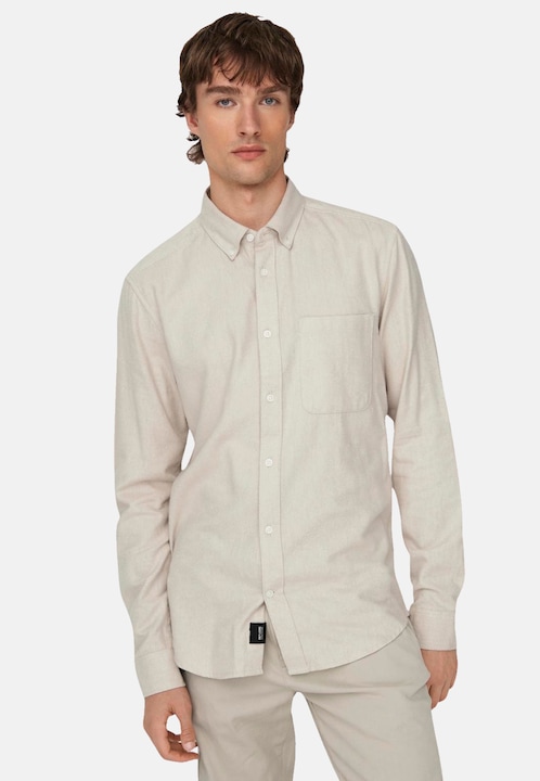Immagine prodotto Only & Sons Camicia a maniche lunghe a tinta unita (L)