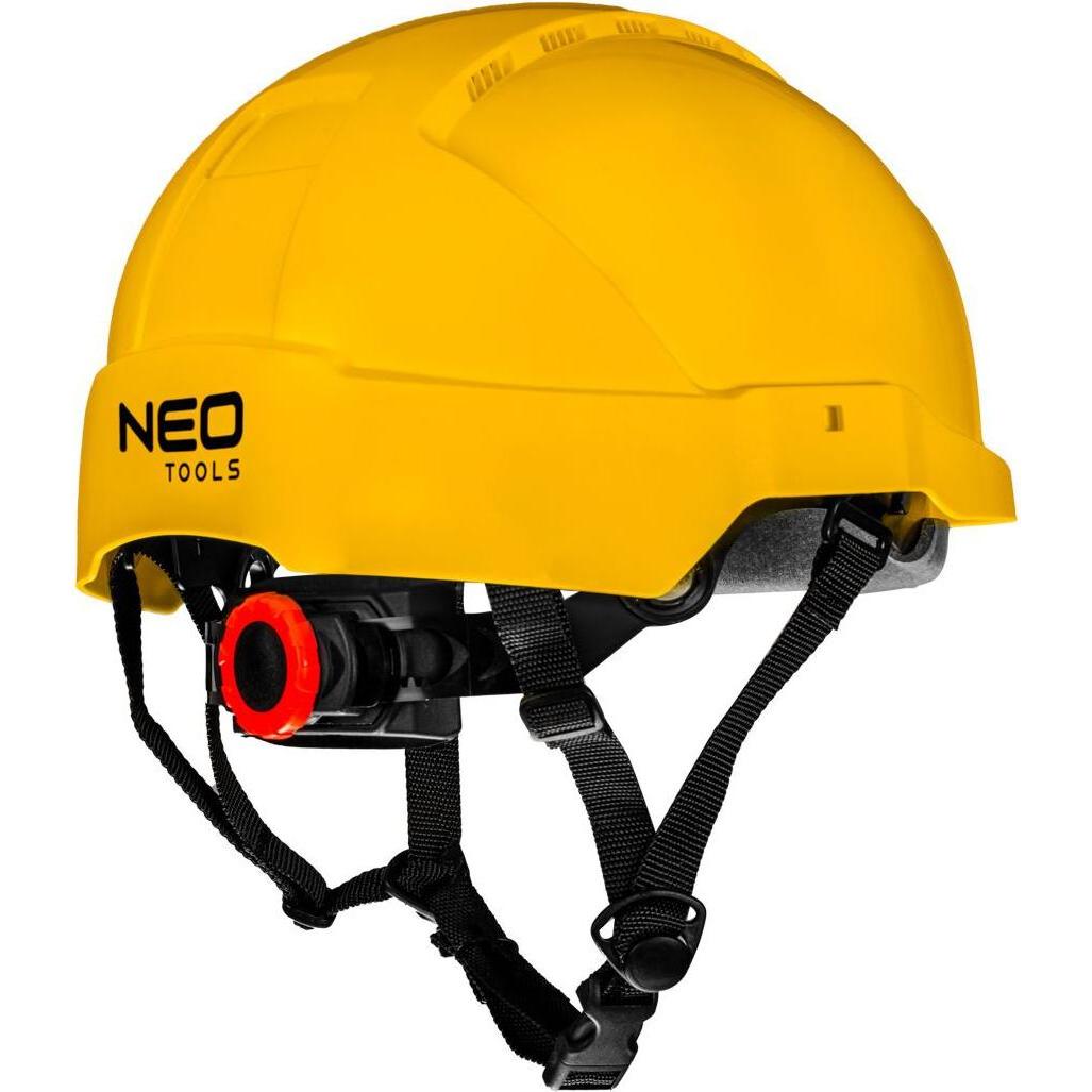 Neo, Kopfschutz, Industriehelm für Arbeiten in der Höhe, gelb (51 - 63 cm)