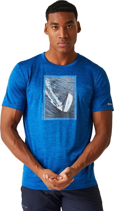 Actual product image Regatta Mens Fingal VIII Sailboat Marl T-Shirt (M)