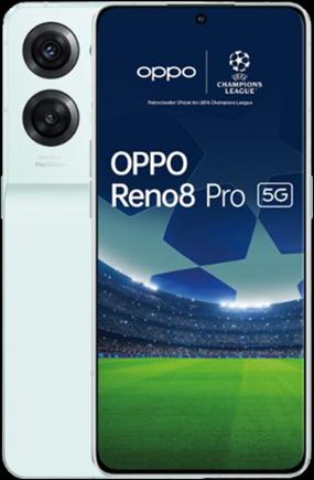 Image du produit OPPO Reno 8 Pro (256 Go, Vert glacé, 6.70", Double SIM, 50 Mpx, 5G)