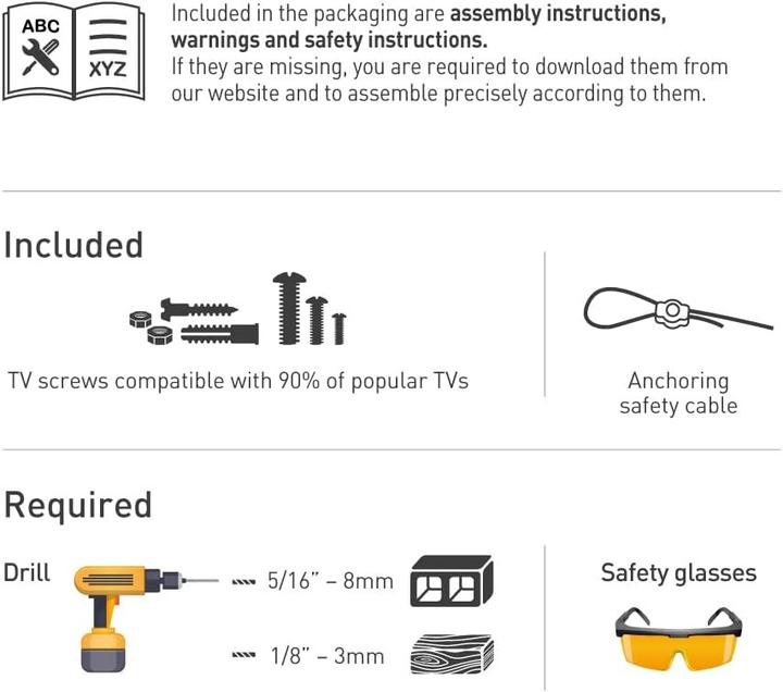 Image du produit Barkan FS310T Monture TV (65") Noir (36 kg, 13" - 65")