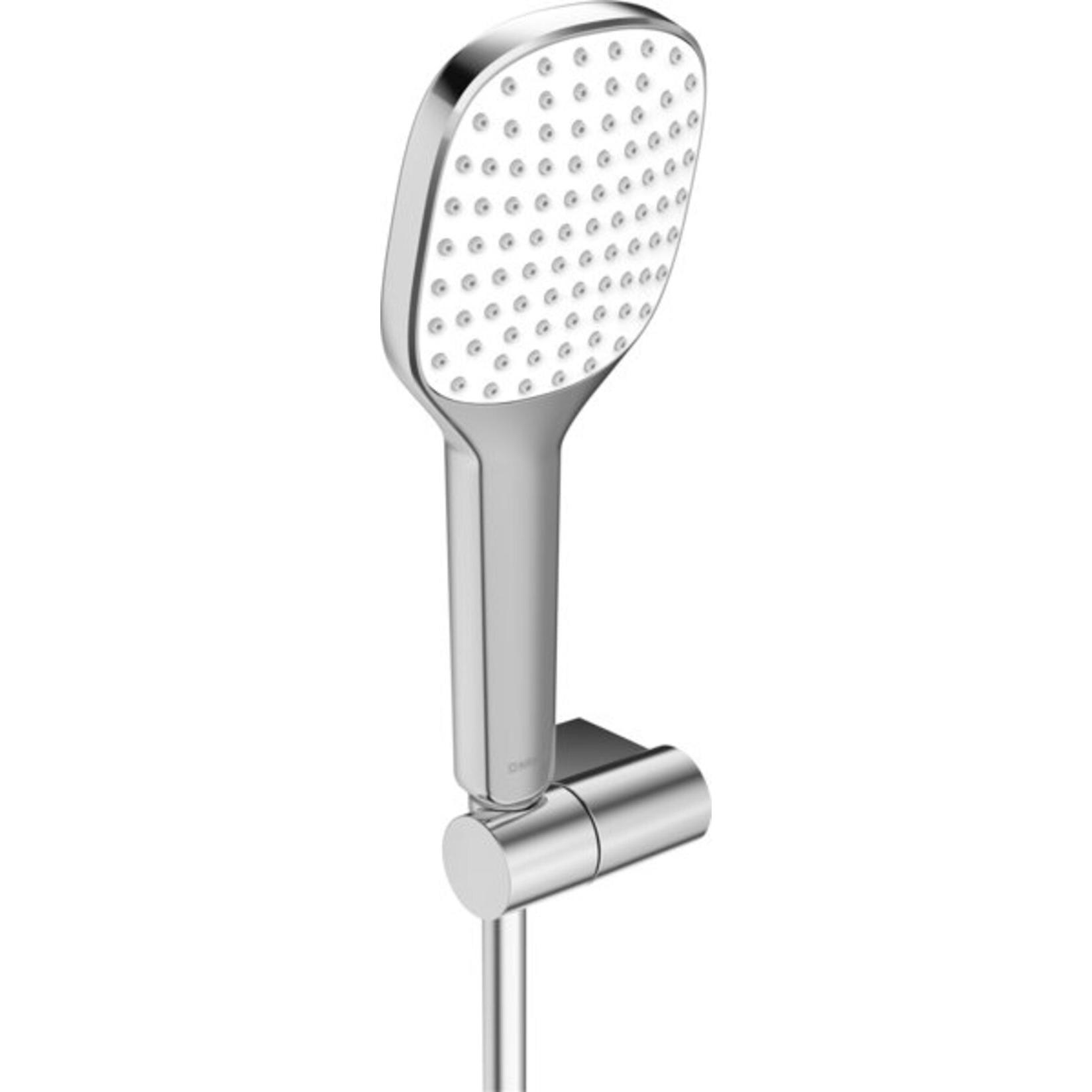 Hansa, Duschbrause, HANSAACTIVEJET Style Handbrausegarnitur, 1-strahlig, 108x120 mm, 84380213 (1 Strahlarten, 15 l/min)