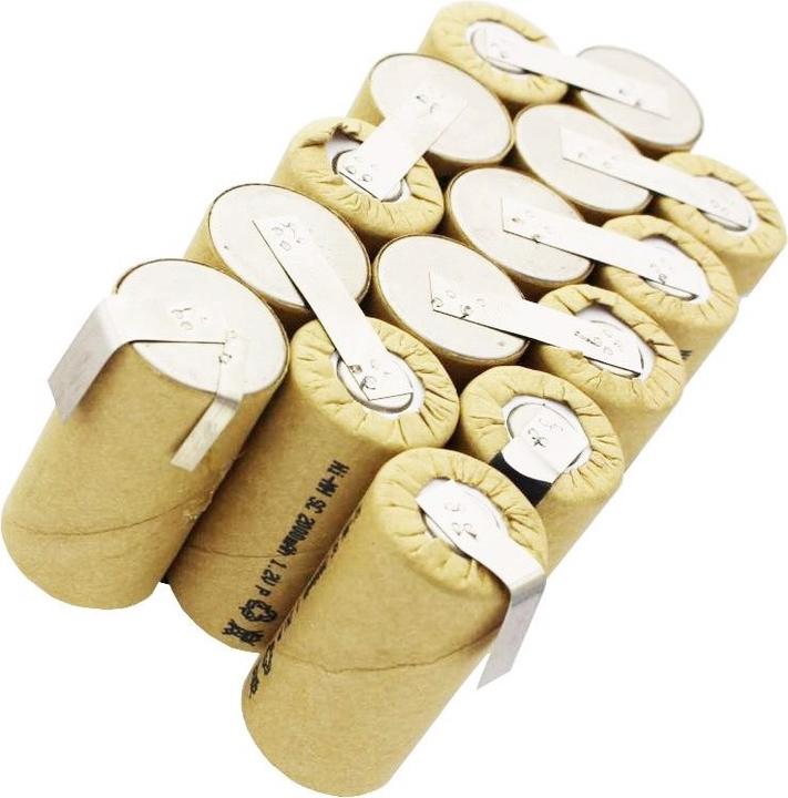 Immagine prodotto AccuCell Batteria per utensili senza alloggiamento per l'auto-installazione (15 pz., 2000 mAh, Accumulatore di carica elettrica)