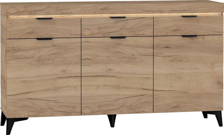 Eichenoptik, Holz, Mattschwarz