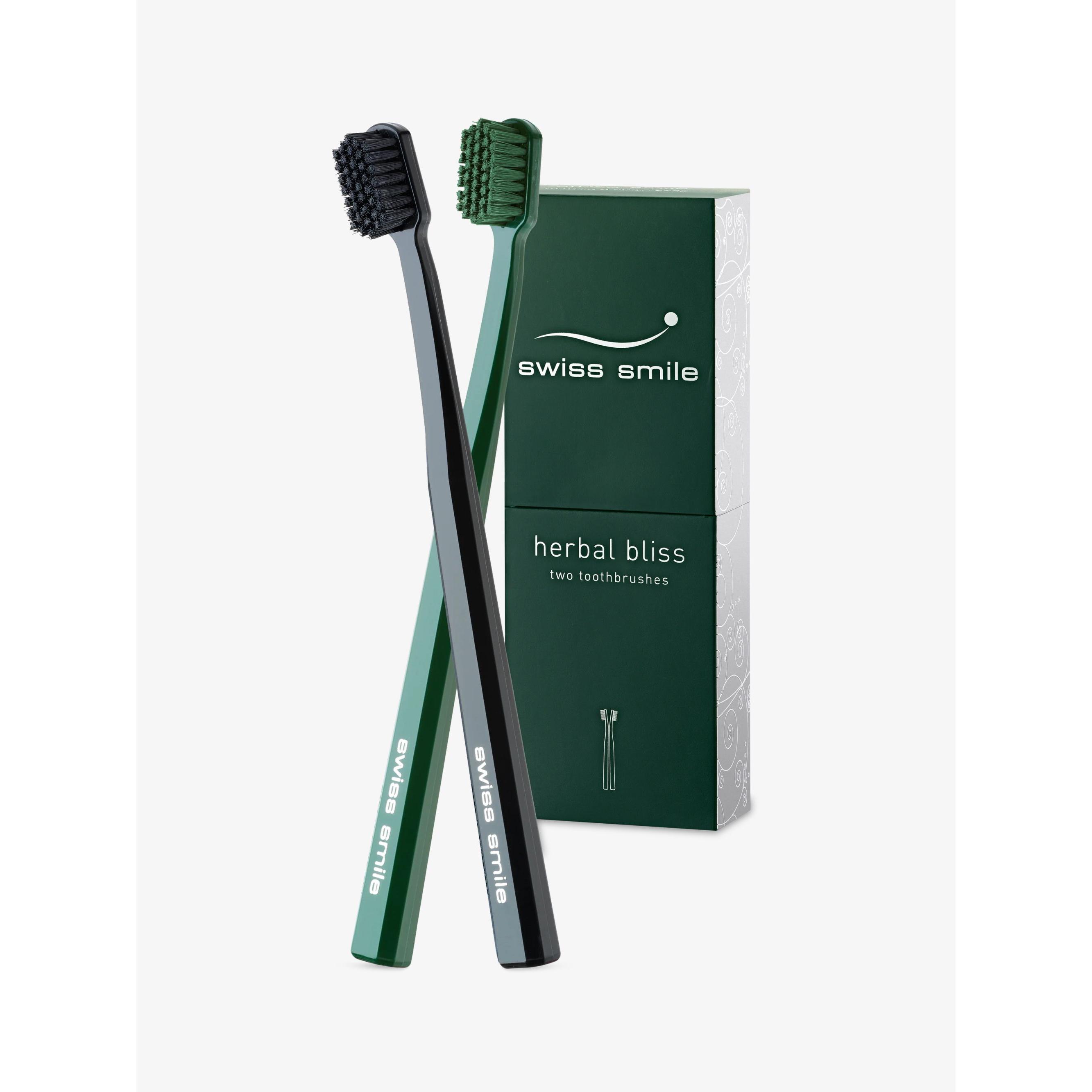 Thumbnail - Swiss Smile, Handzahnbürste, herbal bliss - Sensitive Soft Zahnbürsten (Weich, 2 x)