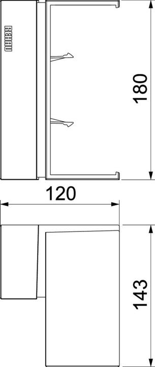 Actual product image OBO Bettermann 6132755 Cable duct inner corner 1 pc.