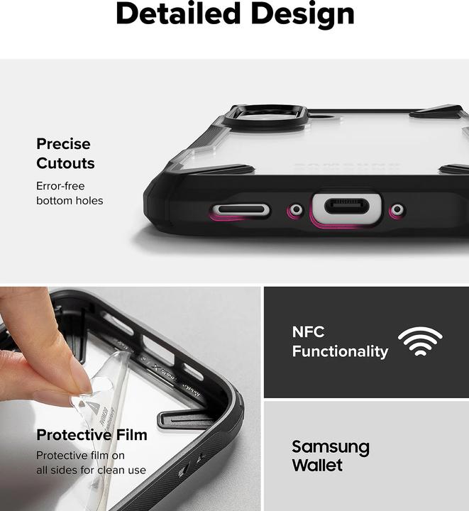 Produktbild Ringke Fusion X Case for Samsung Galaxy A36 / A56 5G - Black (Samsung Galaxy A36, Samsung Galaxy A56 5G)