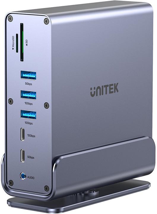 Produktbild Unitek Universelle Andockstation DisplayLink 4K x3 (Thunderbolt, USB-C)