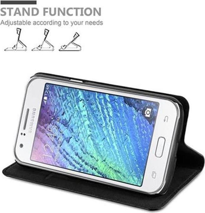 Actual product image Cadorabo Book Invisible Magnet Cover (Samsung Galaxy J1)