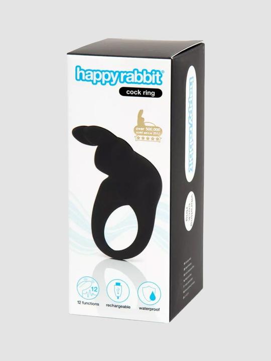 Produktbild Happy Rabbit Cock Ring Black (3 cm)