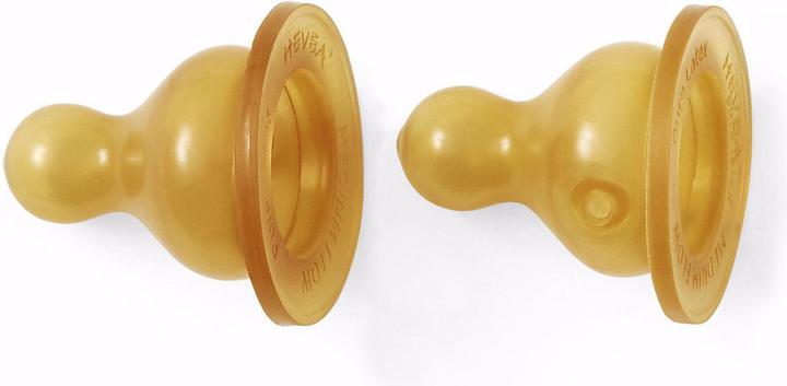 Actual product image Hevea Teat medium flow 2 pieces