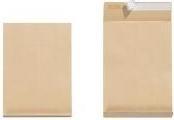 Actual product image Herlitz Folded envelope B4, pressure-sensitive adhesive, brown without window, soda recycling/kraft paper (1 x)