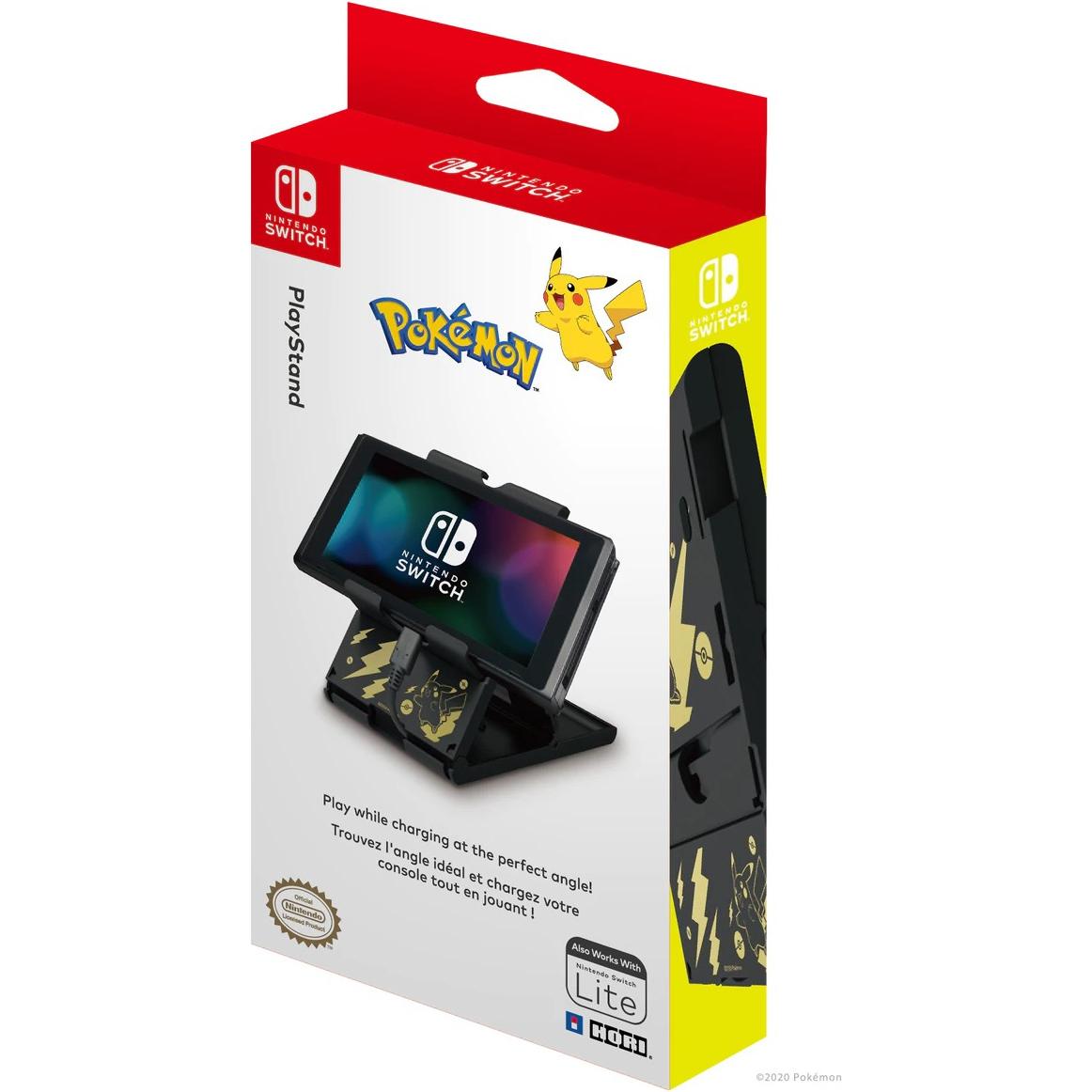 HORI Playstand Pikachu (Switch), Weiteres Gaming Zubehör, Schwarz