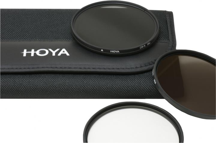 Immagine prodotto Hoya Digital Filter Kit II (UV, CIR-PL & ND8) Filterset (55 mm, Filtri grigi, Filtri polarizzanti, Filtro UV, 55 mm)