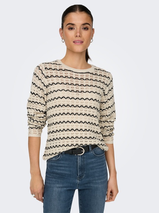 Produktbild Only Normal geschnitten Rundhals Pullover Strickpullover (L)
