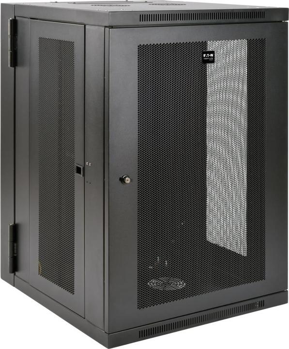 Actual product image Eaton SmartRack 18U UPS-Depth Wall-Mount Half-Height Rack Enclosure Hinged Back (18 RU, 19 inch rack)