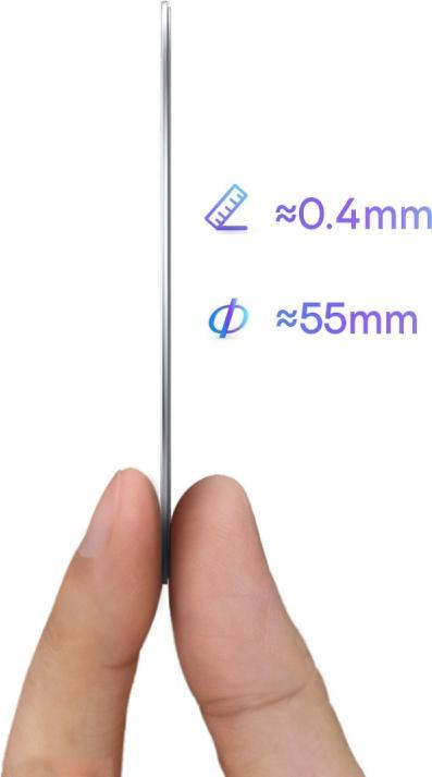 Actual product image Baseus Halo Series Magnetic Metal Ring2pcs/packSilver