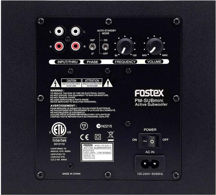 Immagine prodotto Fostex PM-SUBmini2 (Subwoofer attivo, 1 pz., 1x 50 W)