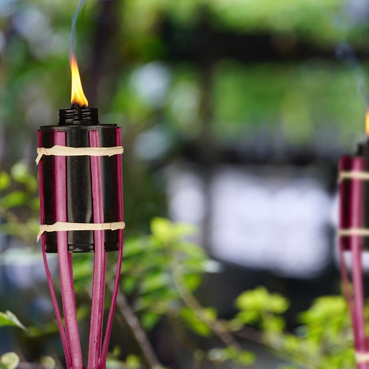 Actual product image Relaxdays 10x Garden Torch
