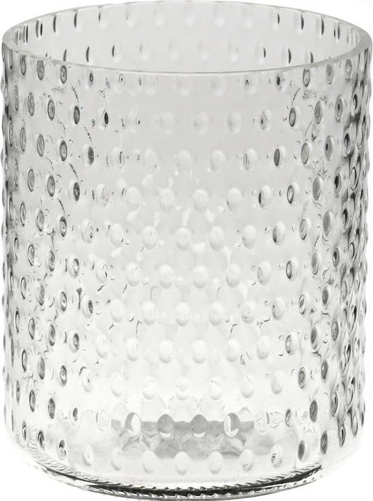 Viana Windlicht vase mit Ovallmuster für stimmungsvolle Lichtreflexe